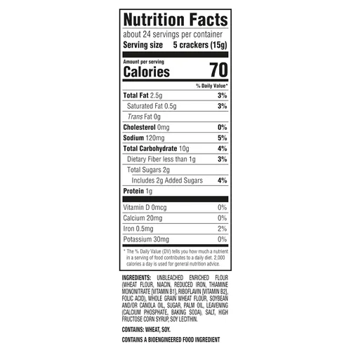 Vista 2 de RITZ Galletas de trigo integral, aperitivos para niños y adultos, aperitivos para el almuerzo, 12.9 onzas