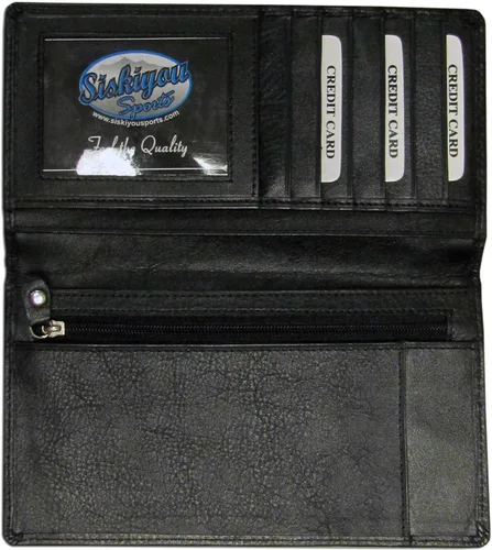 Vista 2 de Siskiyou Sports Funda de cuero de lujo para chequera