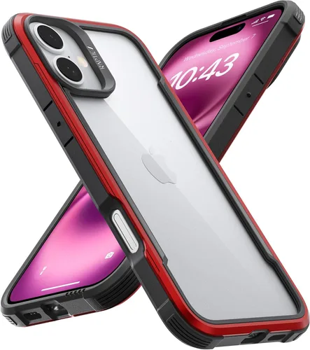 Vista 10 de RAPTIC Funda Shield para iPhone 14 Plus, funda protectora transparente a prueba de golpes, grado militar probada en caídas de 10 pies, marco