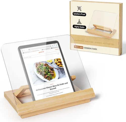 Vista 5 de Soporte para libro de recetas, soporte para libro de cocina para encimera de cocina, pantalla multifuncional, decoración de encimera de cocina 05