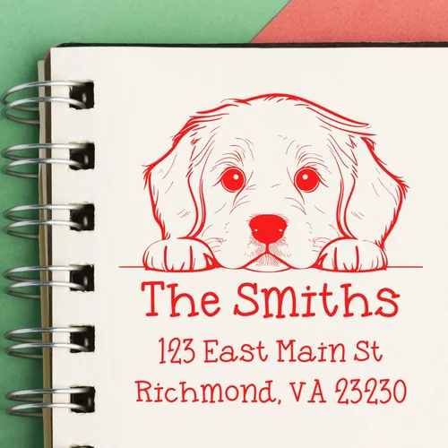 Vista 22 de Sello de alta calidad para cachorros Airedale Terrier – Sello de dirección personalizado – Ideal para los amantes de los perros – Elección de 5