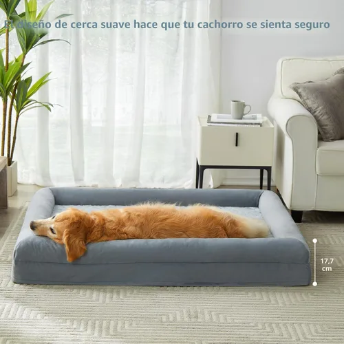 Vista 6 de WNPETHOME XXL Cama extragrande para perros, sofá lavable para perros con funda impermeable extraíble, sofá cama ortopédico grande para mascotas