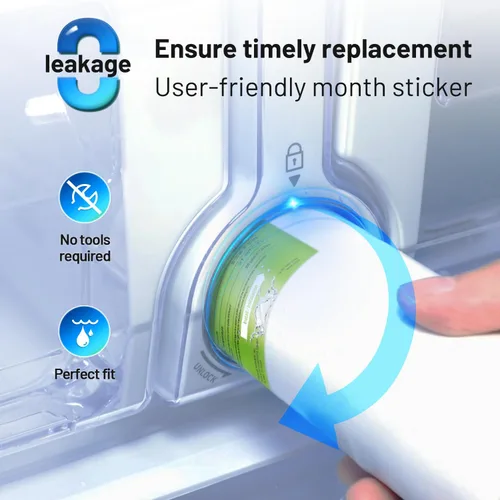 Vista 5 de AQUALINK RWF0700A Replacement for Samsung HAF-CIN/EXP, RF28HMEDBSR/AA, RF28K9380SR, RF263BEAESR/AA, RF28JBEDBSG, RF4287HARS, RF28HFEDTSR