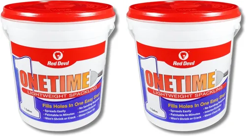 Vista 13 de Red Devil 0549 ONETIME - Kit de pared ligero Spackling Patch-A-Pared, 1/2 pinta, fabricado en Estados Unidos