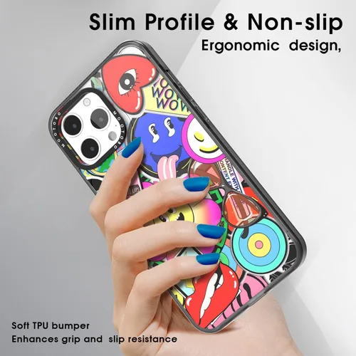 Vista 5 de Mootobo Funda 4 en 1 para iPhone 13 Pro Max con protector de pantalla + protector de lente, borde de TPU transparente, delgada, a prueba de golpes