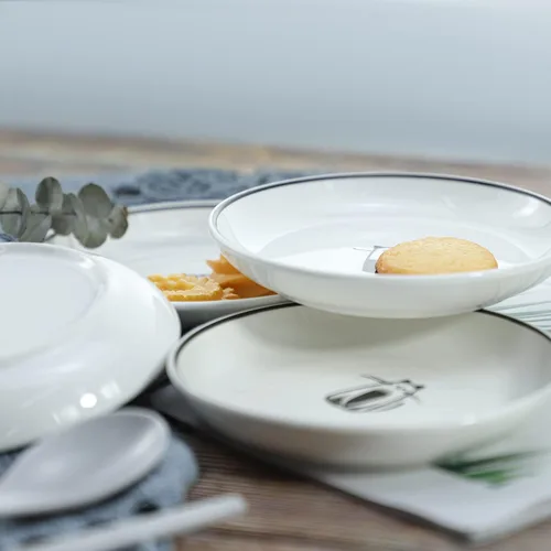 Vista 6 de SOCOSY Platos de cerámica para condimentos de perro de dibujos animados, plato de salsa, cuenco de inmersión para sushi, platos para aperitivos