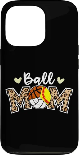 Vista 10 de Ball Mom Leopard Softball Volleyball Basketball Player Mom Case for iPhone 16