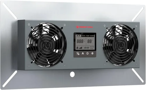 Vista 8 de Ventilador Abestorm para espacio de gateo con humidistato, ventiladores de sótano con deshumidistato y termostato de protección contra congelación