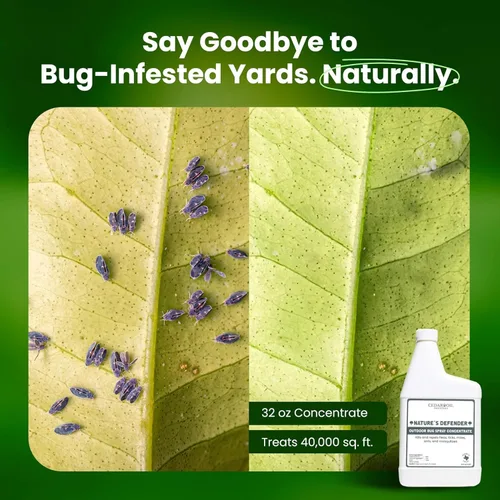 Vista 7 de Nature's Defender - Concentrado de césped y jardín, control de plagas totalmente natural para espacios al aire libre, fabricado con aceite de madera
