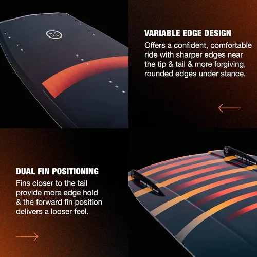 Vista 7 de Hyperlite Baseline Wakeboard + Remix Bindings Wakeboard Paquete - Perfecto para principiantes a ciclistas intermedios