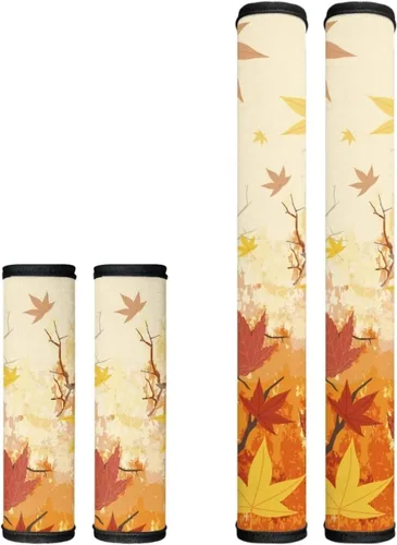 Vista 37 de Candy - Juego de 4 fundas para manija de puerta de refrigerador, decoración navideña, para cocina, mantiene tu nevera, microondas, horno