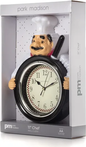 Vista 2 de Park Madison 11 Inch Chef Quality Quartz Battery Operated 3 Dimensional Easy to Read Kitchen Dinning Hall Restaurant Café 13767 13767