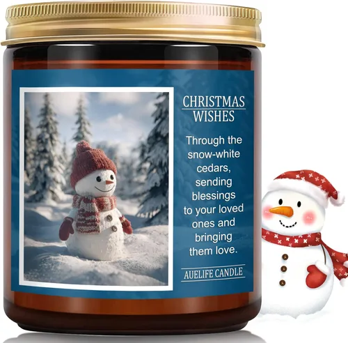 Vista 23 de Auelife Juego de velas de otoño Paquete de 4 velas perfumadas para el hogar – Regalos de velas para mujeres y hombres, velas de soja perfumadas