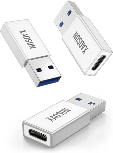Vista 14 de [10 Gbps] Adaptador USB C hembra a USB macho (paquete de 2), adaptador 3.1 USB A a USB C, sincronización de datos SuperSpeed de una cara XAOSUN