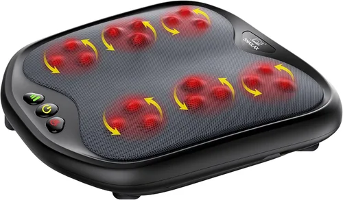 Vista 2 de Snailax Shiatsu - Masajeador de pies con calor, cubierta lavable, masajeador de pies y espalda, cojín de asiento de masaje de espuma viscoelástica