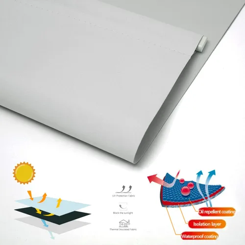 Vista 18 de NUTRO CHILL Persianas para ventanas interiores, persianas opacas con aislamiento térmico, persianas con protección UV para el hogar, puerta, cocina