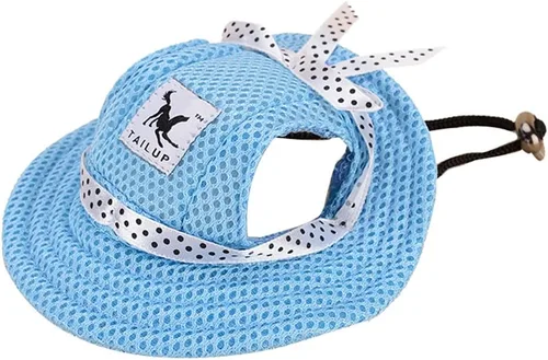 Vista 9 de Gorra pequeña de princesa para mascotas, para exteriores, para perro, gato, ocio, protección solar, visera de protección solar, para verano