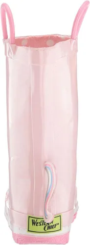 Vista 5 de Western Chief Girl's Waterproof Printed Rain Boot with Easy on Handles
