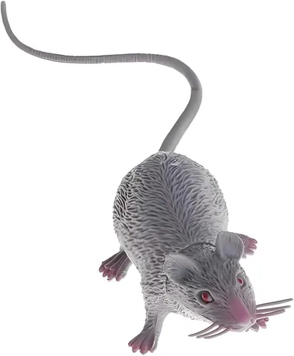 Ratón falso realista, rata espeluznante, broma de Halloween, rata de goma con cola larga, decoraciones espeluznantes del día de los inocentes