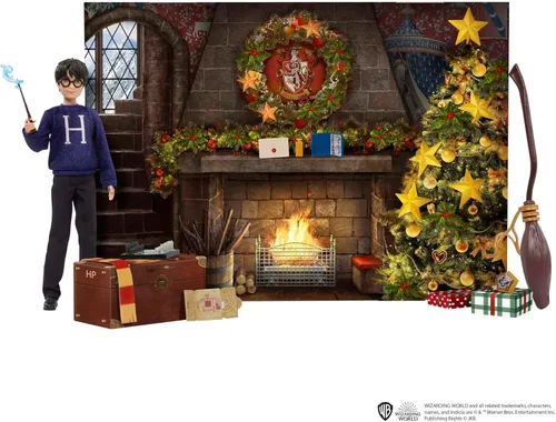 Vista 5 de Harry Potter Toys, Calendario de Adviento Gryffindor con muñeca de moda de Harry Potter de unos 11.8 in y 24 accesorios como sorpresas HND80