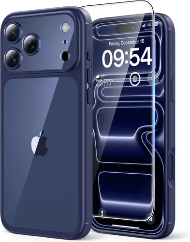 Vista 42 de TAURI Funda para iPhone 17, antiamarilleamiento con protector de pantalla, protección de grado militar, a prueba de golpes, delgada para iPhone 17