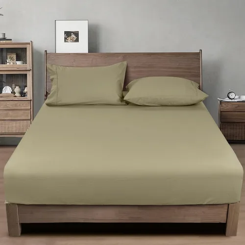 Vista 15 de PHF Sábana bajera ajustable de algodón 100% lavado en prenda, tamaño Queen - Cozy Cloud sábana inferior suave como lino solo con bolsillos profundos