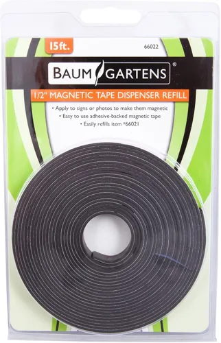 Vista 5 de Zeus 66022 - Rollo de cinta magnética ancha y flexible autoadhesivo industrial