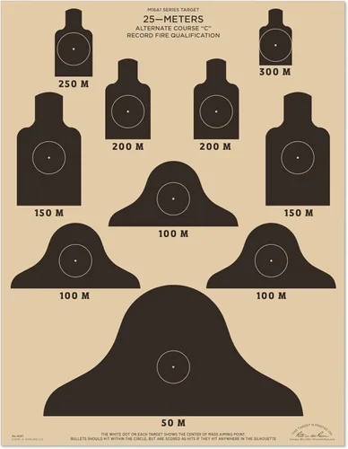Vista 8 de Rite in The Rain Weatherproof Diamond Pattern MOA Precision Distance Shooting Targets, 11" x 17", 25 Sheet Pack (No. TGMOALR-D)