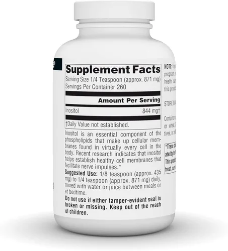 Vista 2 de Source Naturals Pure Inositol, Suplemento dietético - 8 oz POLVO