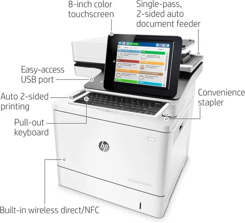 Vista 2 de HP Color LaserJet Ent Flow MFP M577z Prntr: US/CA/LA (renovado)