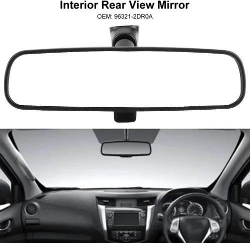 Vista 3 de Fydun Espejo retrovisor, 96321-2DR0A, espejo interior de 360 grados ajustable para Fairlady Rogue X-Trail