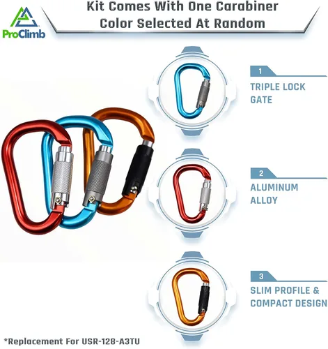 Vista 3 de Kit de línea abatible con mejor ajustador de agarre y giro de aluminio, 5/8 pulgadas (8 pies - 15 pies) para aplicaciones de cordón