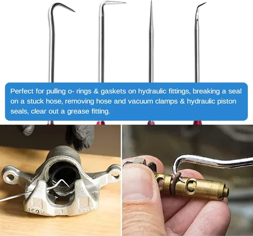 Vista 5 de Kit de herramientas de instalación de sellos hidráulicos de 5 piezas, herramientas de sello de reparación de pistón de cilindro hidráulico, kits