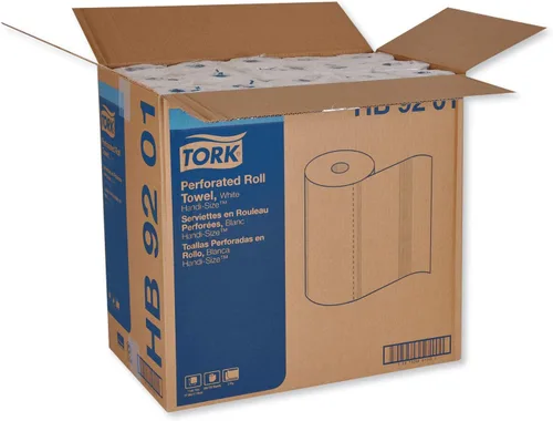 Vista 2 de Tork HB9201 - Rollo de toallas perforadas, color blanco, 11 x 6 3/4, 2 capas, 120/rollo, 30 rollos/caja