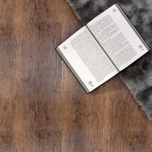 Vista 5 de Decotalk Papel de contacto de grano de madera, papel tapiz autoadhesivo extraíble de madera marrón, papel de contacto para encimeras, papel tapiz