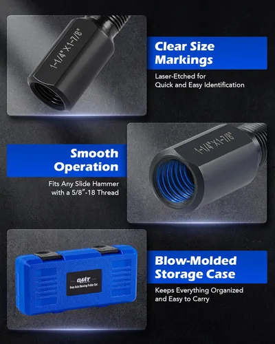 Vista 7 de Orion Motor Tech Juego de herramientas para extraer rodamientos de eje trasero, juego de removedor de rodamientos de eje trasero, kit