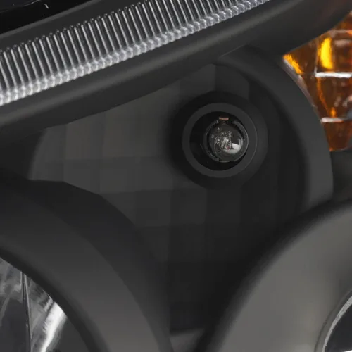 Vista 5 de AKKON – Compatible con faros delanteros de proyector estilo halógeno Kenworth T680 OE 2013-2019, carcasa negra, reemplazo de par