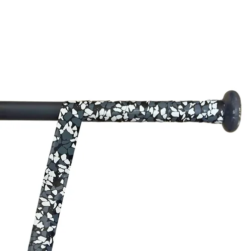 Vista 3 de Cinta de agarre de bate para béisbol/sóftbol Reemplazo de agarre de bate de béisbol precortado de 0.043 in Camuflaje de guijarros negro, blanco