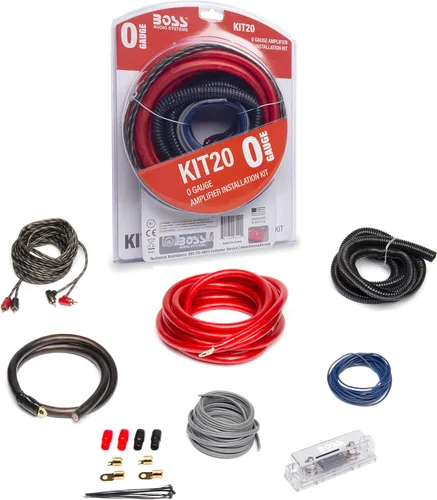 Vista 10 de BOSS Audio Systems BP8K - Kit de cableado de instalación de amplificador de coche de calibre 8: un kit de cables para amplificador de automóvil te