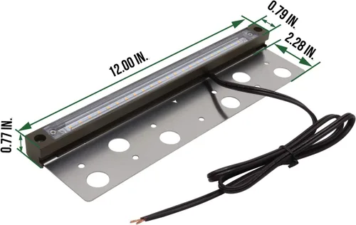 Vista 3 de GKOLED Iluminación LED Hardscape de 12 pulgadas, luces de pared de contención de bajo voltaje, luz LED de escalón, 4 W 12 V CA/CC, 2700 K, blanco