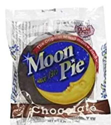 Vista 4 de Moon Pie, minimalvaviscos de chocolate en forma de sandwich, 110 calorías, 2 paquetes
