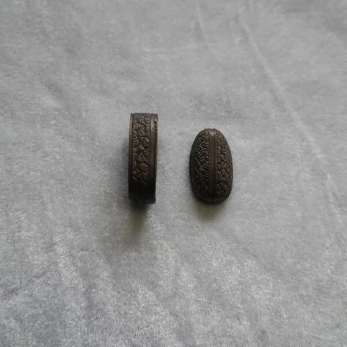 Vista 31 de Espada samurái japonesa KOSHIRAE – Aleación de Fuchi Kashira 01-44