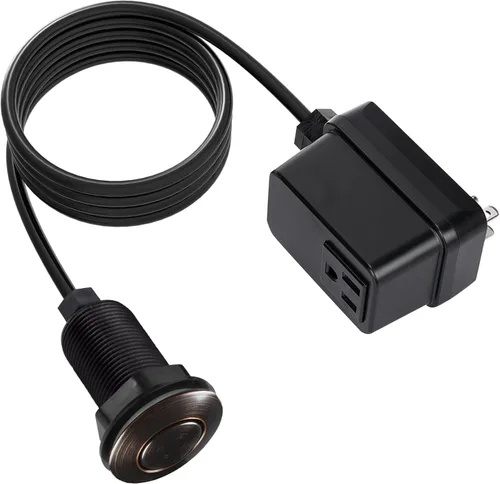 Vista 19 de CLEESINK - Interruptor para triturador de basura, kit inalámbrico de encendido/apagado para eliminador de desechos de alimentos, oro cepillado