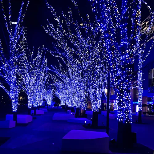 Vista 5 de Tira de 200 luces LED de Navidad de 66 pies con temporizador, cadena de luces parpadeantes con 8 modos intermitentes para interiores, dormitorio