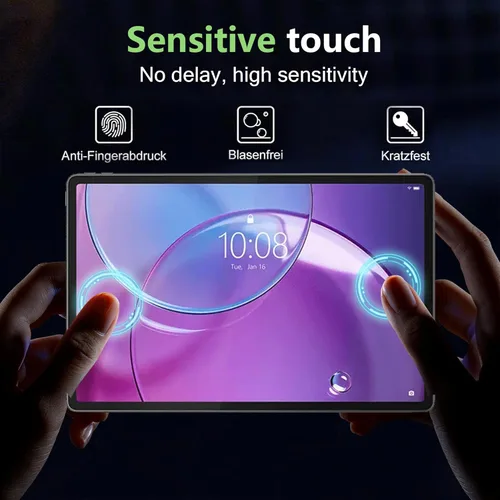Vista 3 de Protector de pantalla para Lenovo Tab idea Pro Gen 2 (2026) de 13 pulgadas, dureza 9H, antiarañazos, vidrio templado, compatible con fundas