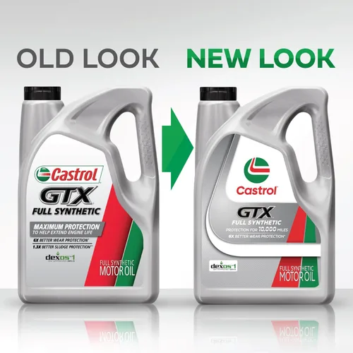 Vista 6 de Castrol GTX - Aceite de motor completamente sintético 0W-20, 1 cuarto de galón, paquete de 6