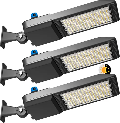 Vista 11 de Lightdot Luz LED de estacionamiento de 400 W, montaje de brazo de 60000 lúmenes, 5000 K, iluminación inteligente del atardecer al amanecer, luces