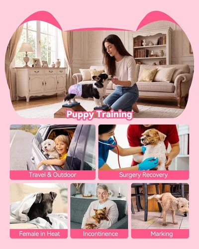 Vista 5 de Pañales desechables para perros hembra, pañal absorbente