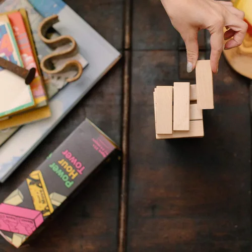 Vista 8 de Party Game - Stacking Wooden Block for Adult Group Fun - Makes a Great Gift and Hilarious Activity