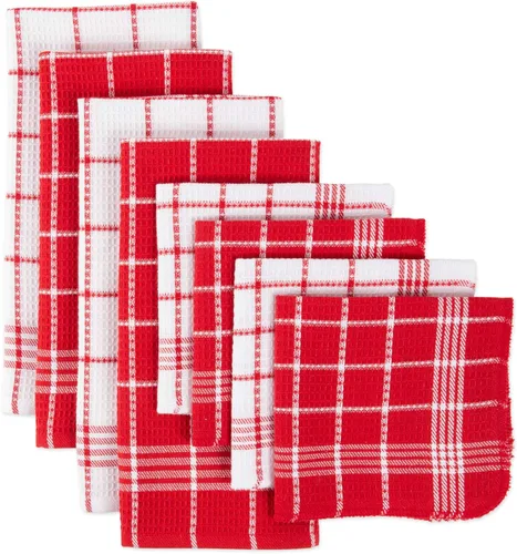 Vista 16 de J&M Home Fashions - Toalla de cocina de algodón con bucles de punto gofre